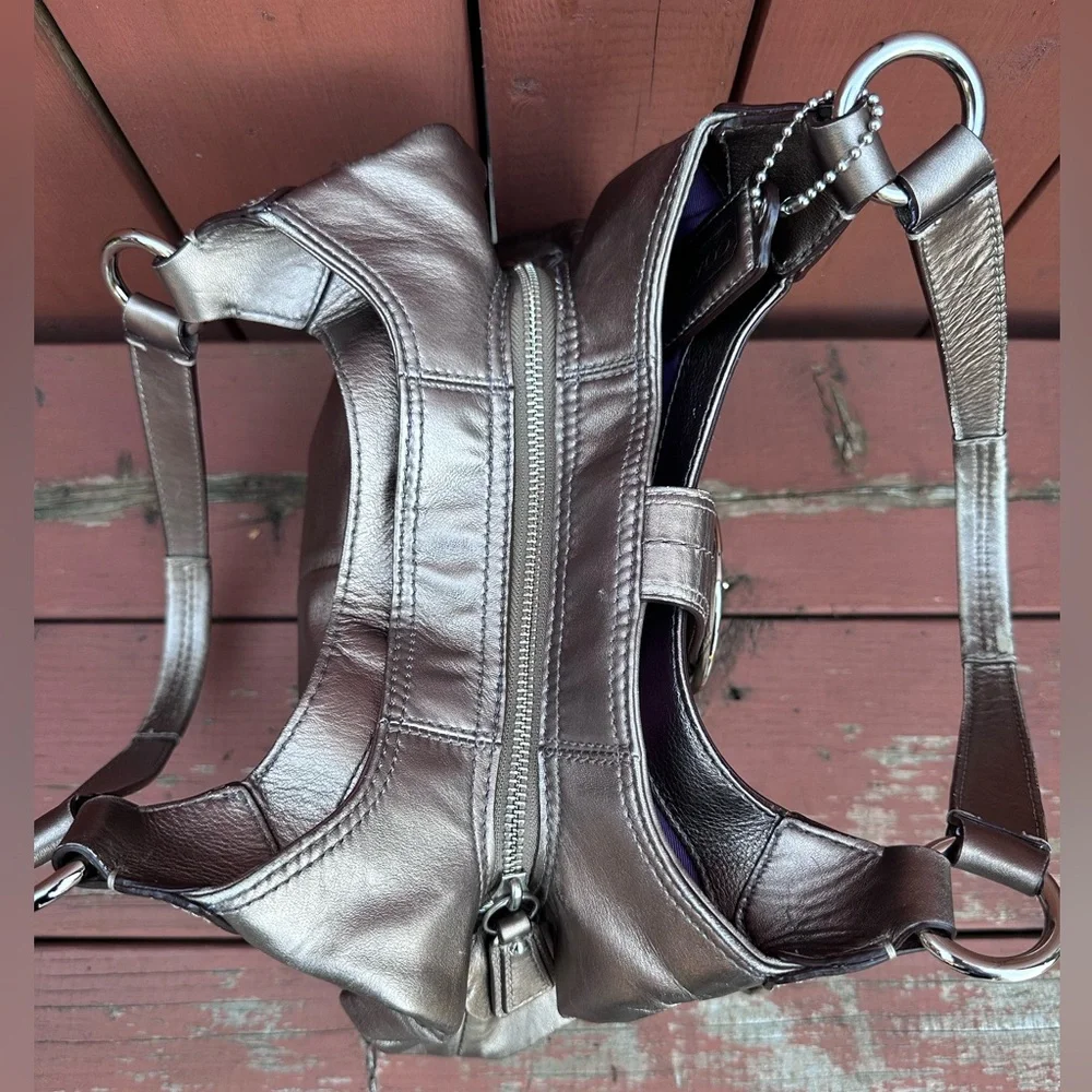 Coach SoHo Lynn Hobo Shoulder Bag Metallic Bronze - Picture 8 of 16